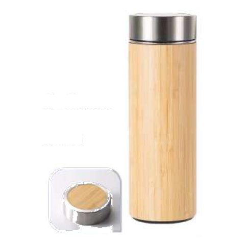 Bamboo thermos flask, 450 ml
