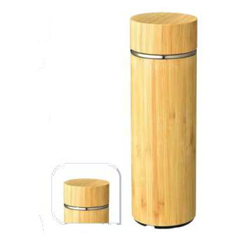 Bamboo thermos flask, 500 ml