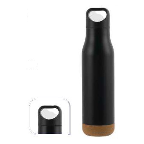 Vacuum insulated bottle with cork base, 500 ml