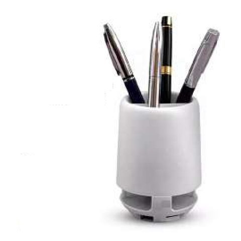 Pen stand speaker with night light