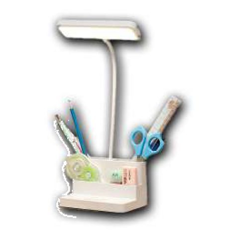 Rechargeable table lamp with mobile & pen holder