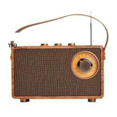 Retro wooden FM radio & Bluetooth speaker