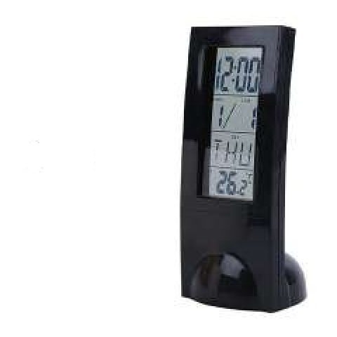 LCD desk clock with 100-year calendar