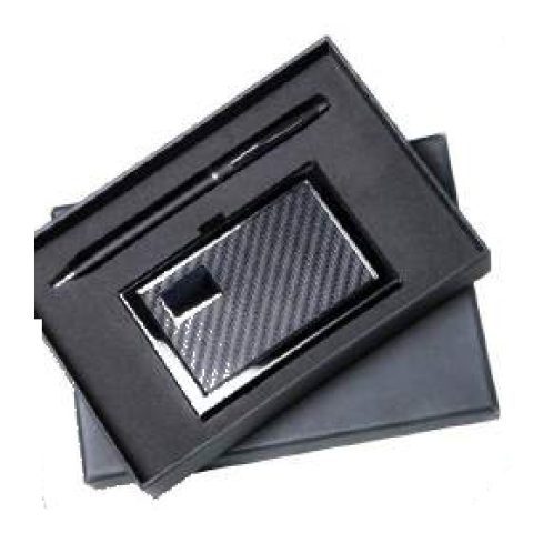 2-in-1 gift set: VC card holder + Metal ball pen