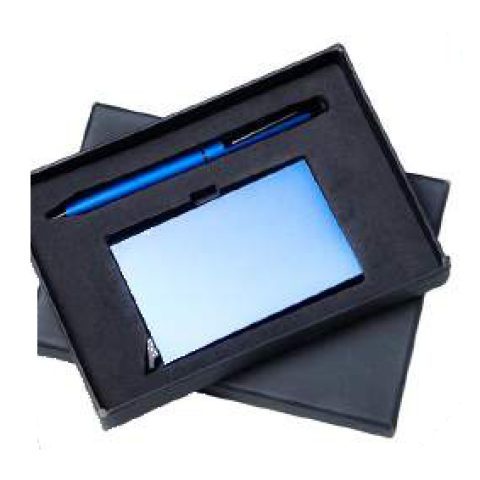 2-in-1 gift set: VC card holder + Metal ball pen