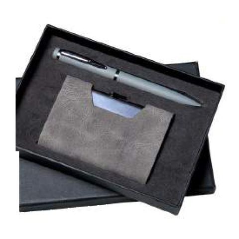 2-in-1 gift set: VC card holder + Metal ball pen