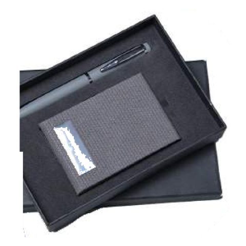 2-in-1 gift set: VC card holder + Metal ball pen