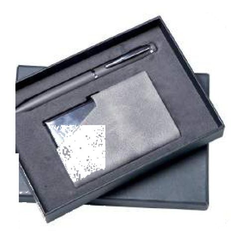 2-in-1 gift set: VC card holder + Metal ball pen