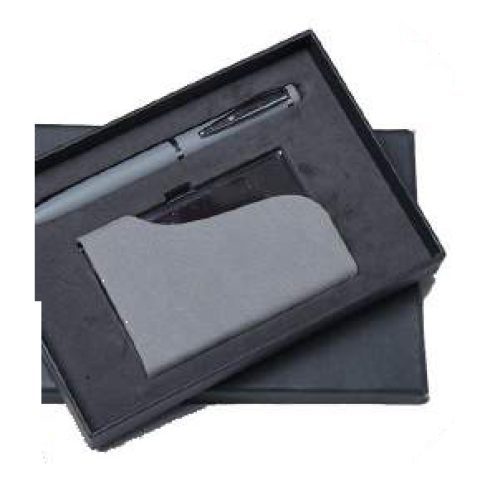2-in-1 gift set: VC card holder + Metal ball pen