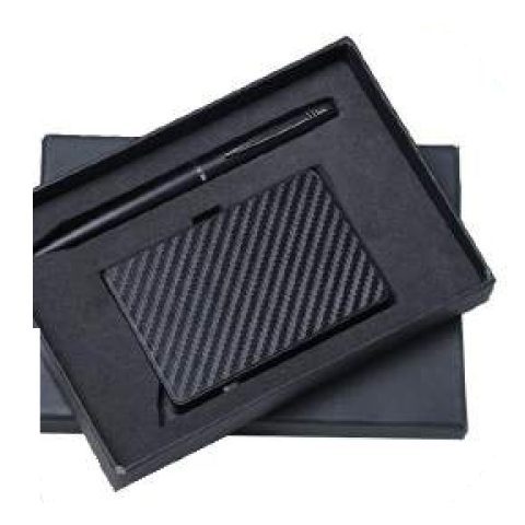 2-in-1 gift set: VC card holder + Metal ball pen