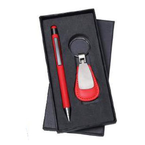 2-in-1 gift set: Metal keychain + Metal ball pen