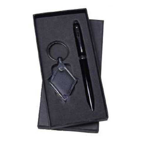 2-in-1 gift set: Metal keychain + Metal ball pen