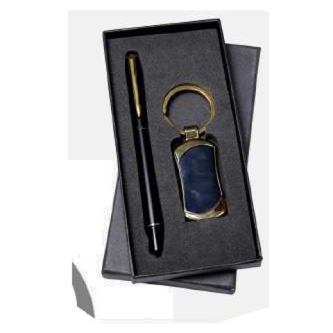 2-in-1 gift set: Metal keychain + Metal ball pen