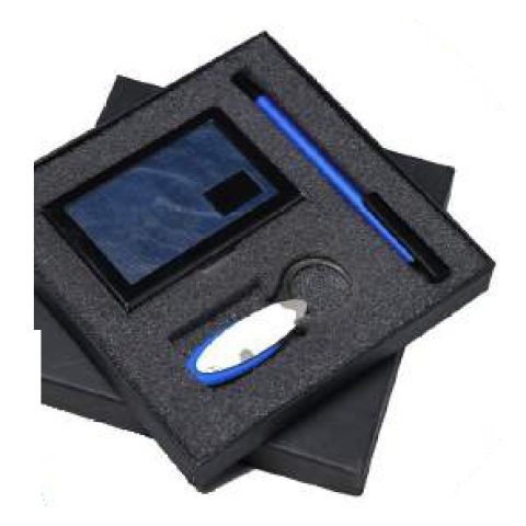 3-in-1 gift set: Metal ball pen + Metal keychain + VC card holder