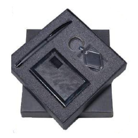 3-in-1 gift set: Metal ball pen + Metal keychain + VC card holder