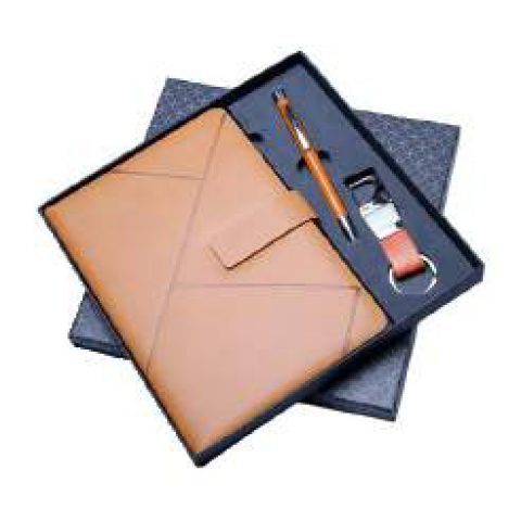 3-in-1 gift set: Metal pen + Diary + Metal keychain