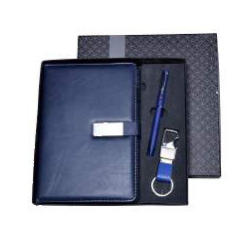 3-in-1 gift set: Metal pen + Diary + Metal keychain