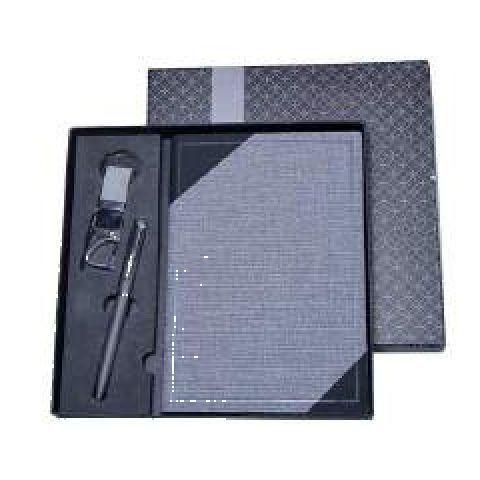 3-in-1 gift set: Metal pen + Diary + Metal keychain