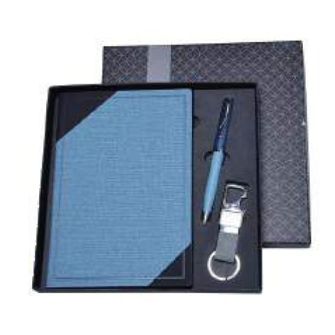 3-in-1 gift set: Metal pen + Diary + Metal keychain