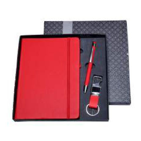 3-in-1 gift set: Metal pen + Diary + Metal keychain