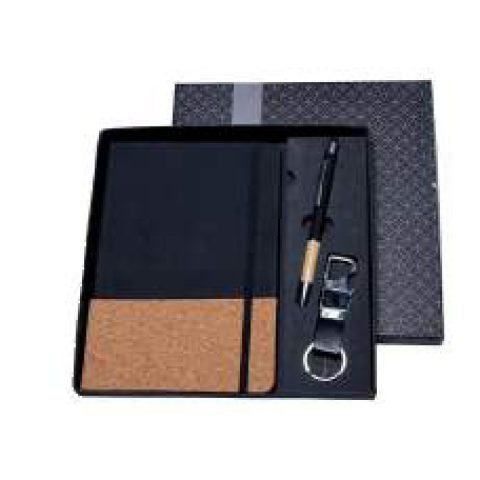 3-in-1 gift set: Metal pen + Diary + Metal keychain