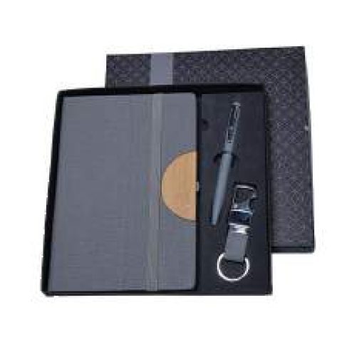 3-in-1 gift set: Metal pen + Diary + Metal keychain