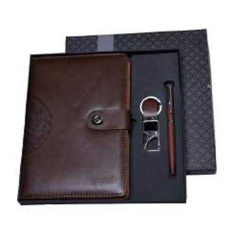 3-in-1 gift set: Metal pen + Diary + Metal keychain