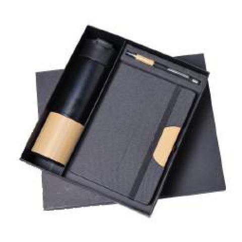 3-in-1 gift set: Metal pen + Diary + Metal bottle