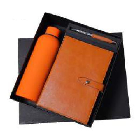 3-in-1 gift set: Metal pen + Diary + Metal bottle