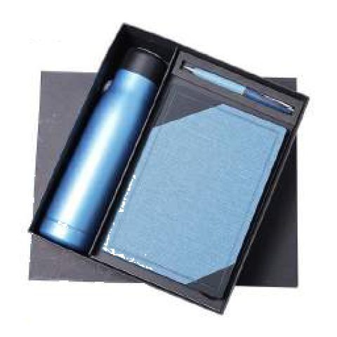3-in-1 gift set: Metal pen + Diary + Metal bottle