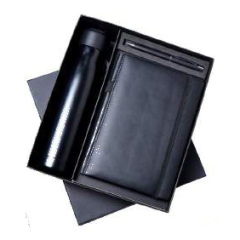 3-in-1 gift set: Metal pen + Diary + Metal bottle
