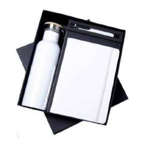 3-in-1 gift set: Metal pen + Diary + Metal bottle
