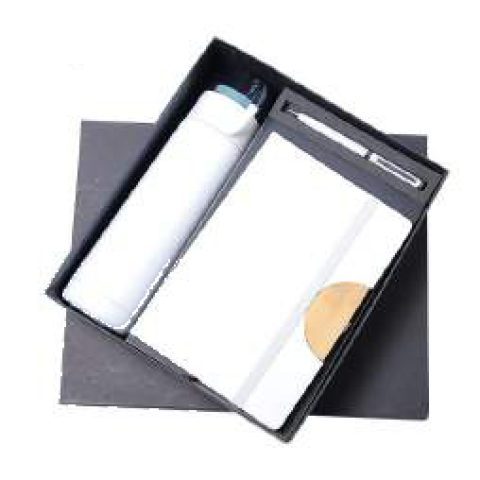 3-in-1 gift set: Metal pen + Diary + Metal bottle