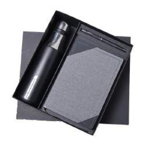 3-in-1 gift set: Metal pen + Diary + Metal bottle