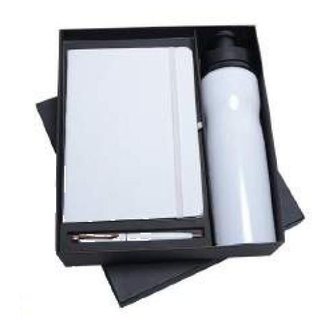 3-in-1 gift set: Metal pen + Diary + Metal bottle