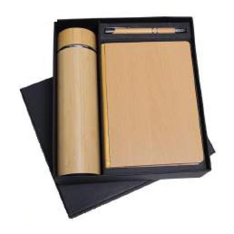 3-in-1 gift set: Metal pen + Diary + Metal bottle