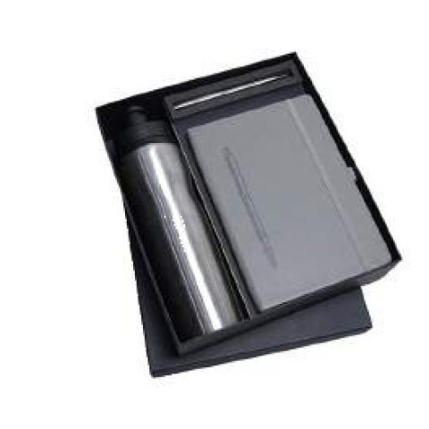 3-in-1 gift set: Metal pen + Diary + Metal bottle