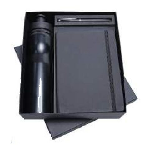 3-in-1 gift set: Metal pen + Diary + Metal bottle