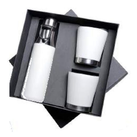 3-in-1 gift set: 2 mugs + Bottle
