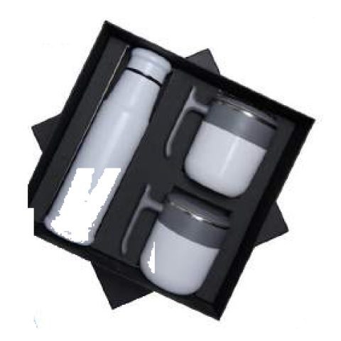 3-in-1 gift set: 2 mugs + Bottle