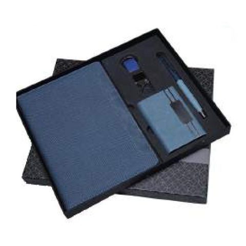 4-in-1 gift set: Metal pen + Diary + Metal keychain + Metal visiting card holder