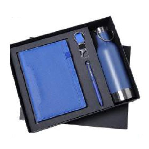 4-in-1 gift set: Metal pen + Diary + Metal keychain + Metal bottle