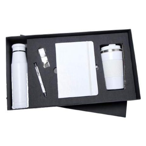 5-in-1 gift set: Water bottle + Mug + Notebook + Pen + Keychain