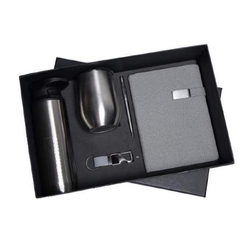 5-in-1 gift set: Water bottle + Mug + Notebook + Pen + Keychain