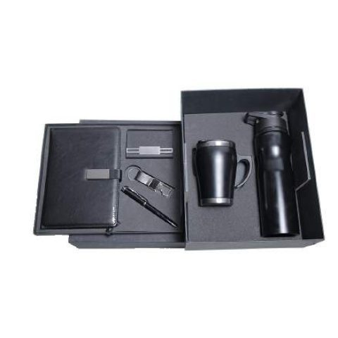 6-in-1 gift set: Water bottle + Mobile stand + Power bank + Pen stand + ID card holder