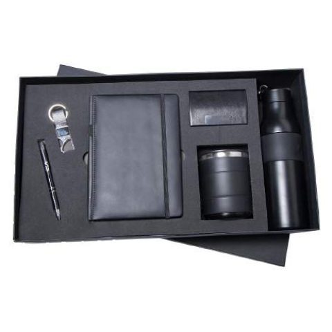 6-in-1 gift set: Water bottle + Card holder + Notebook + Pen + Keychain + Mug