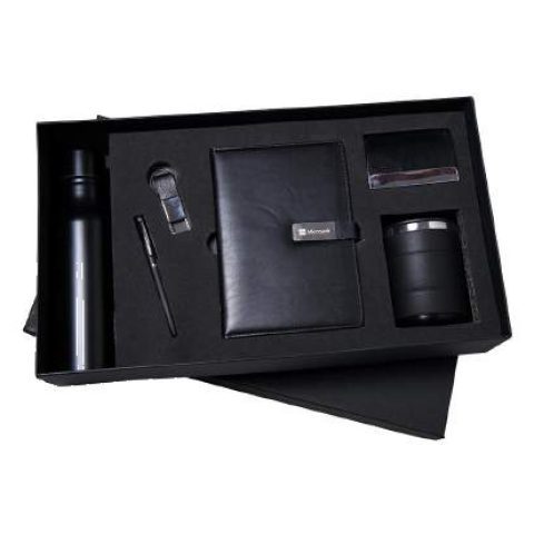 6-in-1 gift set: Water bottle + Card holder + Notebook + Pen + Keychain + Mug