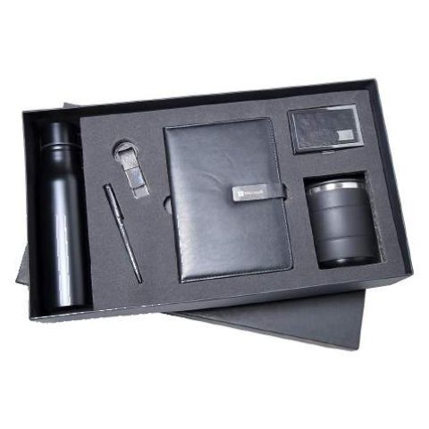 6-in-1 gift set: Water bottle + Card holder + Notebook + Pen + Keychain + Mug