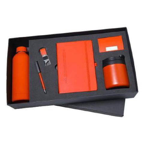 6-in-1 gift set: Water bottle + Card holder + Notebook + Pen + Keychain + Mug
