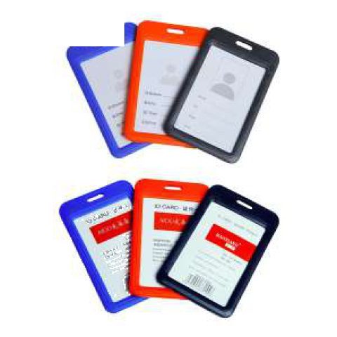 Vertical ID card holder, coloured frame